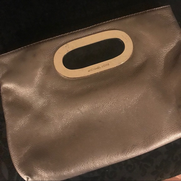 Michael Kors Gold Clutch - Picture 2 of 2